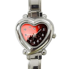 Sci Fi Red Fantasy Futuristic Heart Italian Charm Watch by Wegoenart