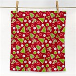 Christmas Paper Scrapbooking Pattern Face Towel Front