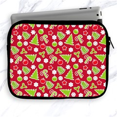 Christmas Paper Scrapbooking Pattern Apple Ipad 2/3/4 Zipper Cases by Wegoenart