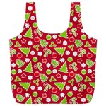 Christmas Paper Scrapbooking Pattern Full Print Recycle Bag (XL) Front