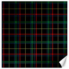 Plaid Tartan Checks Pattern Canvas 16  X 16  by Wegoenart