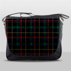 Plaid Tartan Checks Pattern Messenger Bag by Wegoenart