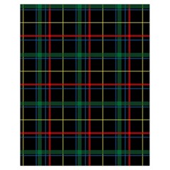 Plaid Tartan Checks Pattern Drawstring Bag (small)