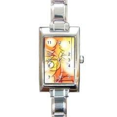 Tree Atmosphere Advent Rectangle Italian Charm Watch