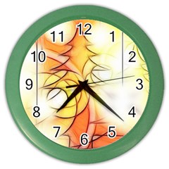 Tree Atmosphere Advent Color Wall Clock