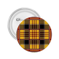 Plaid Tartan Scottish Yellow Red 2 25  Buttons by Wegoenart