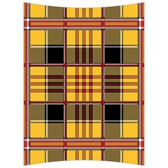 Plaid Tartan Scottish Yellow Red Back Support Cushion by Wegoenart