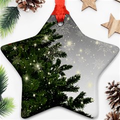 Christmas Fir Tree Mockup Star Star Ornament (two Sides) by Wegoenart