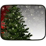 Christmas Fir Tree Mockup Star Fleece Blanket (Mini) 35 x27  Blanket