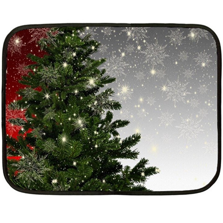 Christmas Fir Tree Mockup Star Fleece Blanket (Mini)