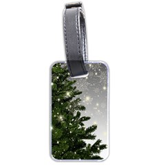 Christmas Fir Tree Mockup Star Luggage Tags (two Sides) by Wegoenart