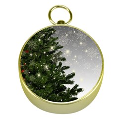 Christmas Fir Tree Mockup Star Gold Compasses by Wegoenart