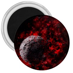 Planet Explode Space Universe 3  Magnets by Wegoenart