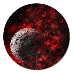 Planet Explode Space Universe Magnet 5  (round) by Wegoenart