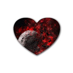 Planet Explode Space Universe Heart Coaster (4 Pack)  by Wegoenart