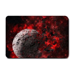 Planet Explode Space Universe Small Doormat  by Wegoenart