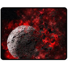 Planet Explode Space Universe Fleece Blanket (medium)  by Wegoenart