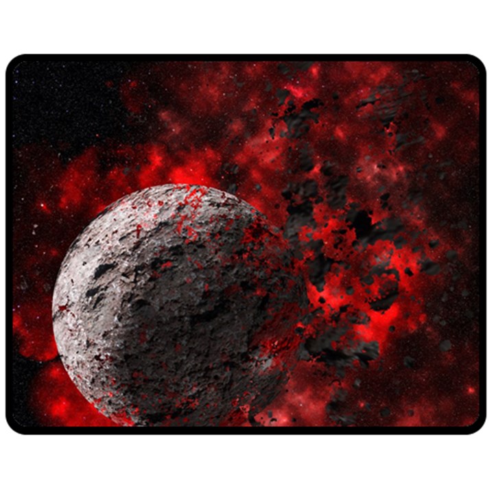 Planet Explode Space Universe Fleece Blanket (Medium) 