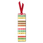 Christmas Ribbons Christmas Gold Small Book Marks Front