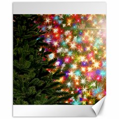 Christmas Tree Fir Tree Star Canvas 11  X 14  by Wegoenart