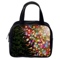 Christmas Tree Fir Tree Star Classic Handbag (one Side) by Wegoenart