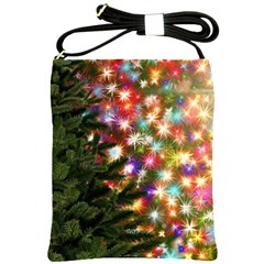 Christmas Tree Fir Tree Star Shoulder Sling Bag by Wegoenart