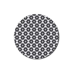 Decorative Ornamental Abstract Rubber Coaster (round)  by Wegoenart