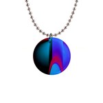 Abstract Art Abstract Background 1  Button Necklace Front