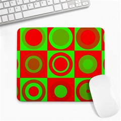 Red Green Christmas Background Large Mousepads by Wegoenart