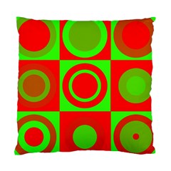 Red Green Christmas Background Standard Cushion Case (two Sides) by Wegoenart