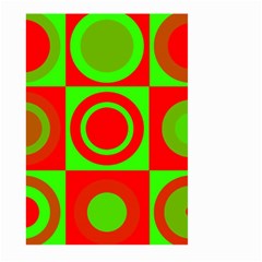 Red Green Christmas Background Large Garden Flag (two Sides) by Wegoenart