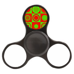 Red Green Christmas Background Finger Spinner by Wegoenart