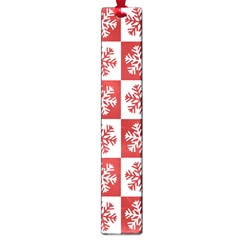 Snowflake Red White Large Book Marks by Wegoenart