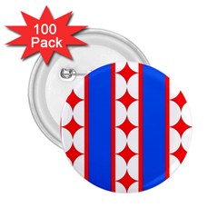 Stars Stripes July 4th Flag Blue 2 25  Buttons (100 Pack)  by Wegoenart