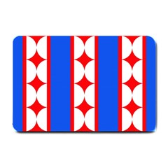 Stars Stripes July 4th Flag Blue Small Doormat  by Wegoenart