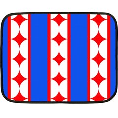 Stars Stripes July 4th Flag Blue Double Sided Fleece Blanket (mini)  by Wegoenart