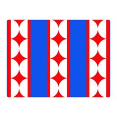 Stars Stripes July 4th Flag Blue Double Sided Flano Blanket (mini)  by Wegoenart