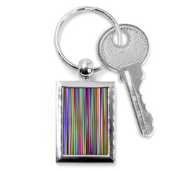 Striped Stripes Abstract Geometric Key Chains (rectangle)  by Wegoenart