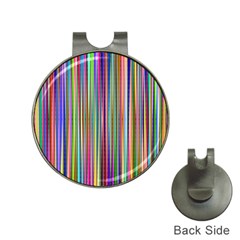 Striped Stripes Abstract Geometric Hat Clips With Golf Markers by Wegoenart