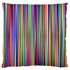 Striped Stripes Abstract Geometric Large Flano Cushion Case (two Sides)