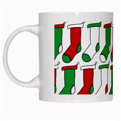 Stocking Background White Mugs