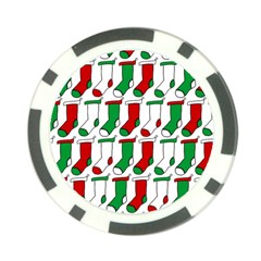 Stocking Background Poker Chip Card Guard by Wegoenart