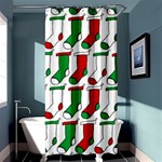 Stocking Background Shower Curtain 36  x 72  (Stall)  Curtain(36 X72 ) - 33.26 x66.24  Curtain(36 X72 )