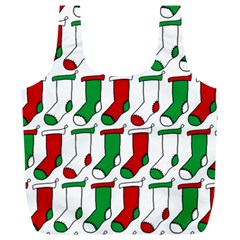 Stocking Background Full Print Recycle Bag (xl) by Wegoenart