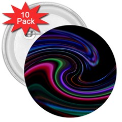 Art Abstract Colorful Abstract 3  Buttons (10 Pack)  by Wegoenart