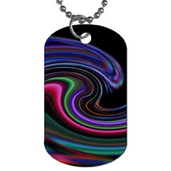 Art Abstract Colorful Abstract Dog Tag (one Side) by Wegoenart