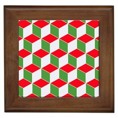 Christmas Abstract Background Framed Tiles