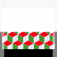 Christmas Abstract Background Rectangular Jigsaw Puzzl by Wegoenart