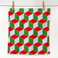 Christmas Abstract Background Face Towel by Wegoenart