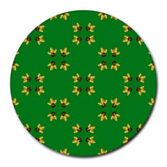 Background Christmas Round Mousepads by Wegoenart